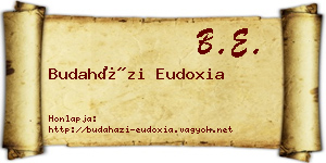 Budaházi Eudoxia névjegykártya